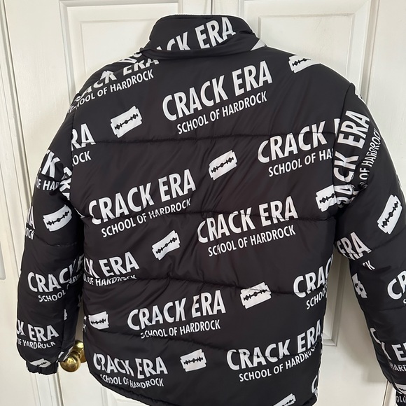 Crack era school of hard rock Rochester puffer coat - Picture 2 of 7
